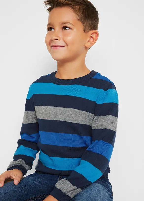 Pull en fine maille 100% coton, bonprix