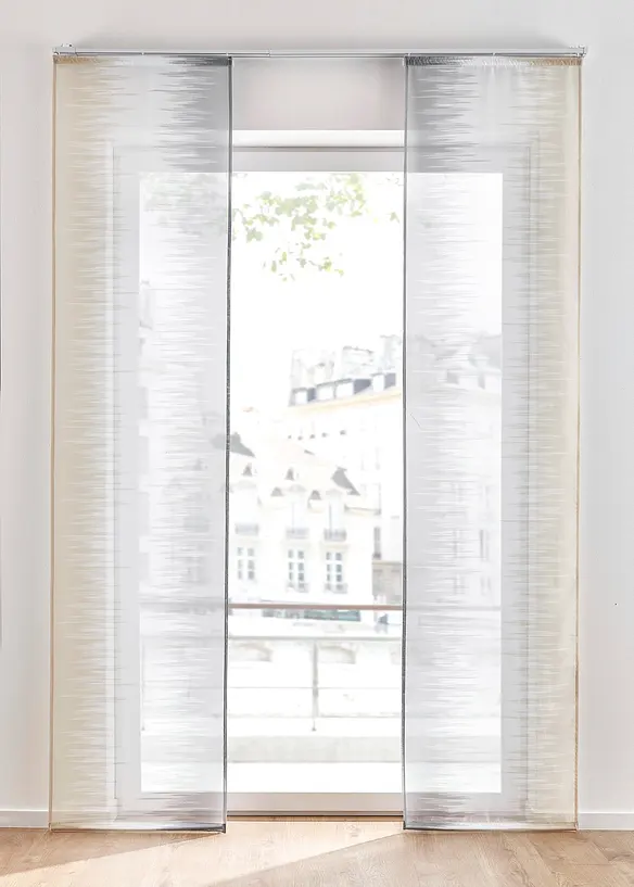 Panneau coulissant à imprimé avec polyester recyclé (ens. 2 pces), bonprix