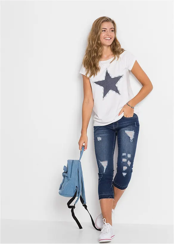 T-shirt à étoile, bonprix