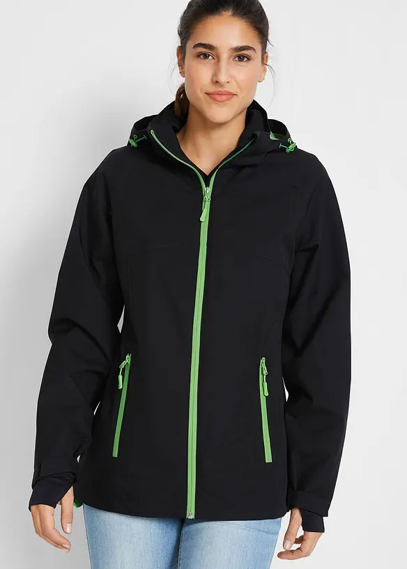 Veste imperm&eacute;able &agrave; d&eacute;tails r&eacute;fl&eacute;chissants, bonprix