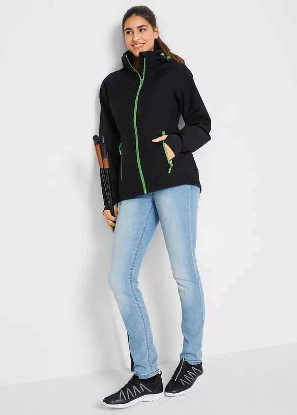 Veste imperm&eacute;able &agrave; d&eacute;tails r&eacute;fl&eacute;chissants, bonprix