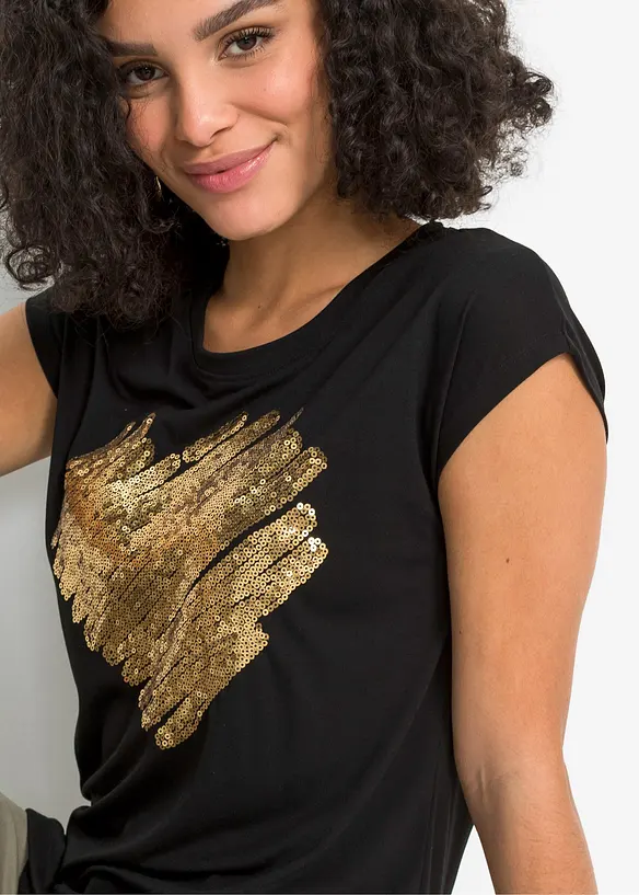 T-shirt doux en viscose extensible, bonprix