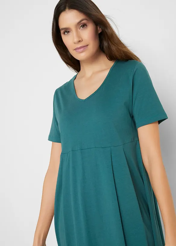 Robe en jersey de coton, longueur midi, bonprix