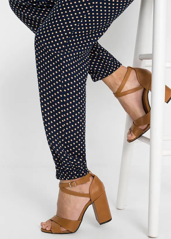 Pantalon 100% viscose, taille élastiquée, bonprix