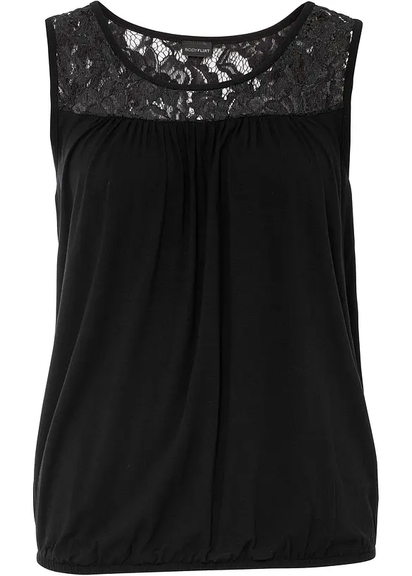 Top en viscose extensible mélangée, bonprix