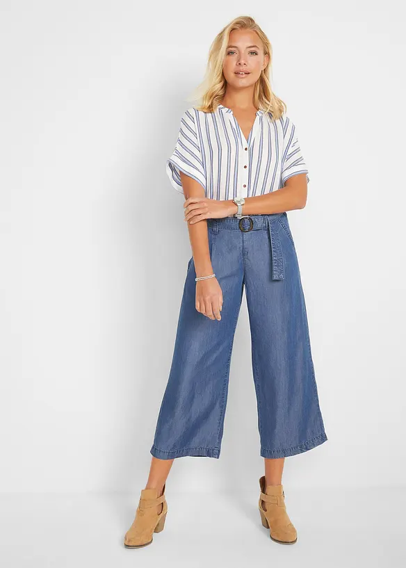 Chemisier en crépon de viscose fluide, bonprix