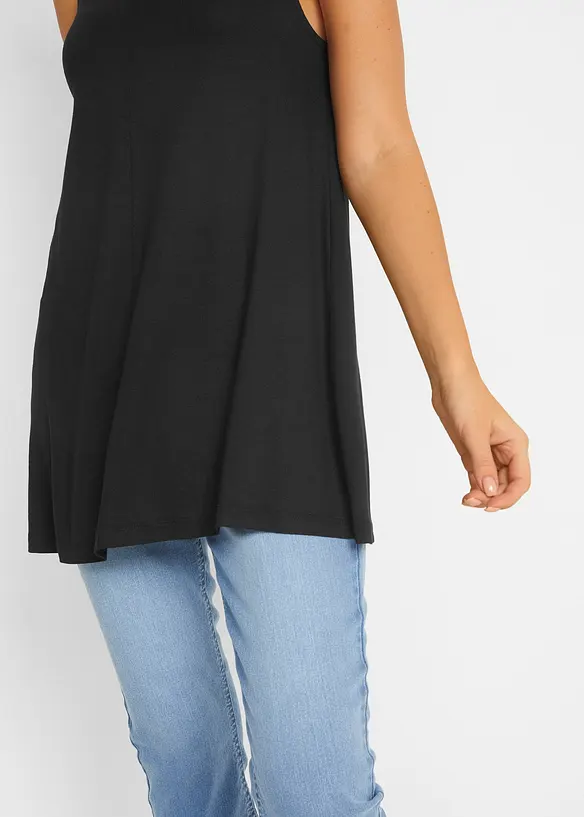 Top long en viscose extensible, bonprix