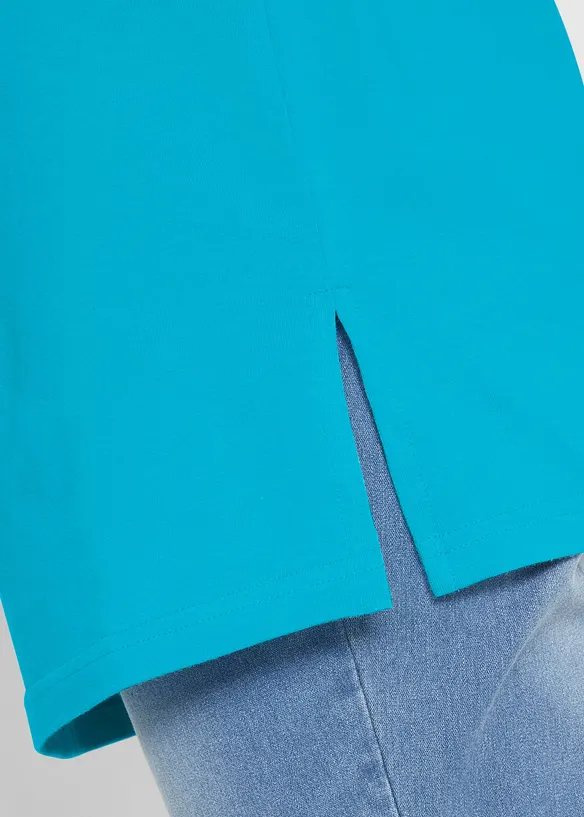 Lot de 2 T-shirts longs col V, bonprix