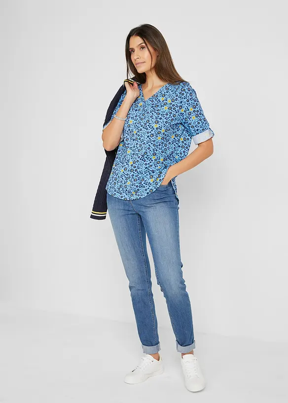 Jegging à taille mi-haute et élastiquée, bonprix