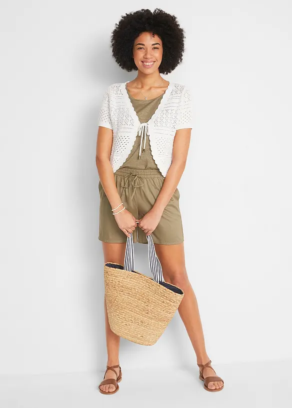 Boléro court en crochet, bonprix