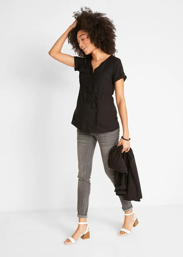 Blouse de grossesse et d'allaitement en viscose fluide, bonprix