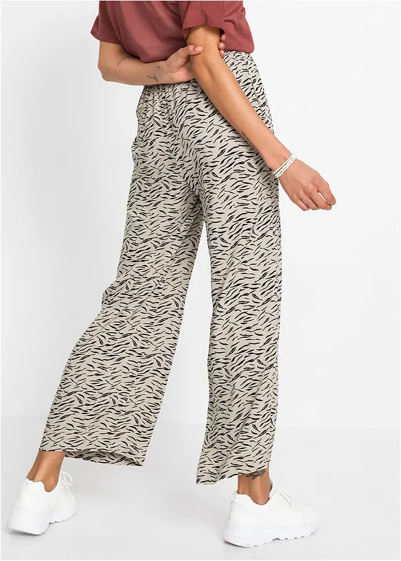 Pantalon palazzo imprimé, bonprix
