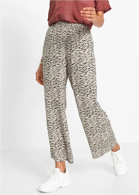 Pantalon palazzo imprimé, bonprix