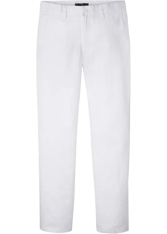 Pantalon chino Regular, 100% lin, droit, bonprix