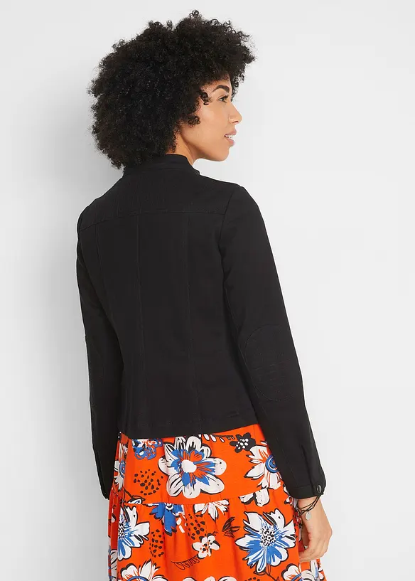 Veste en coton twill avec empiècements latéraux extensibles, bonprix