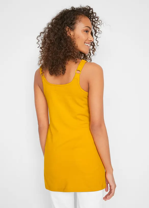 Lot de 2 d&eacute;bardeurs longs en coton &agrave; bretelles r&eacute;glables, bonprix