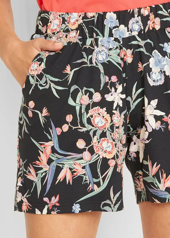 Lot de 2 shorts en jersey coton extensible, bonprix