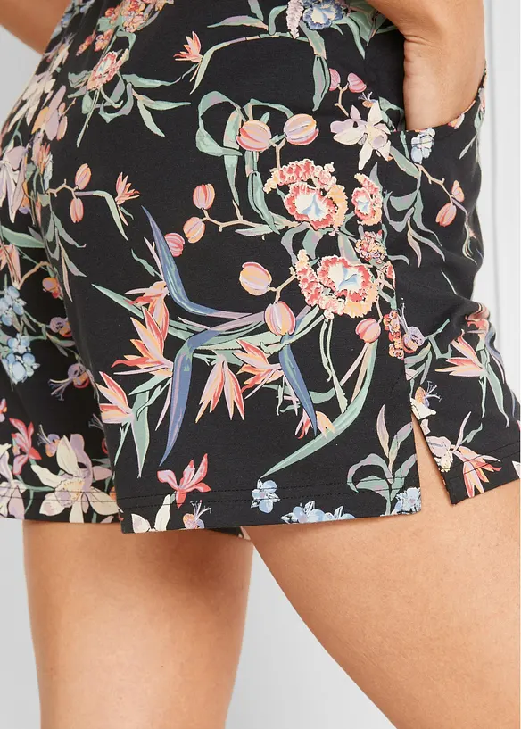 Lot de 2 shorts en jersey coton extensible, bonprix