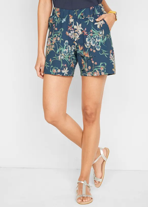 Lot de 2 shorts en jersey coton extensible, bonprix