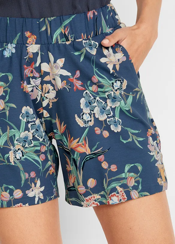 Lot de 2 shorts en jersey coton extensible, bonprix