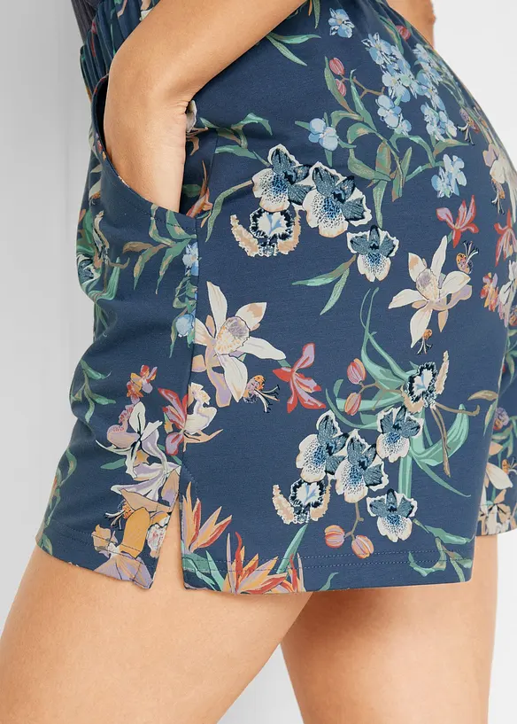 Lot de 2 shorts en jersey coton extensible, bonprix