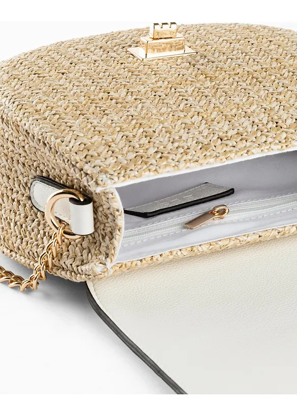 Sac à bandoulière aspect paille, bonprix