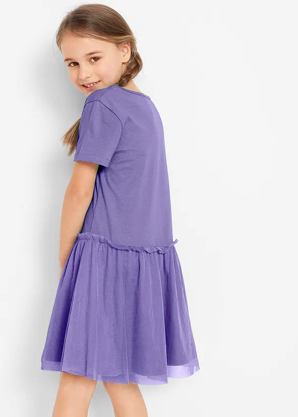 Robe fille et robe de poup&eacute;e (ens. 2 pces) 100% coton, bonprix