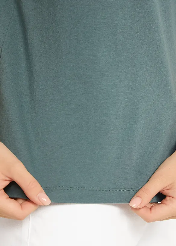 T-shirt à décolleté décoratif, bonprix