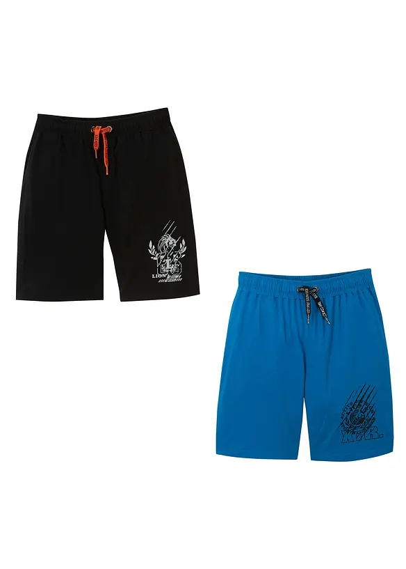 Lot de 2 bermudas en jersey coton, bonprix