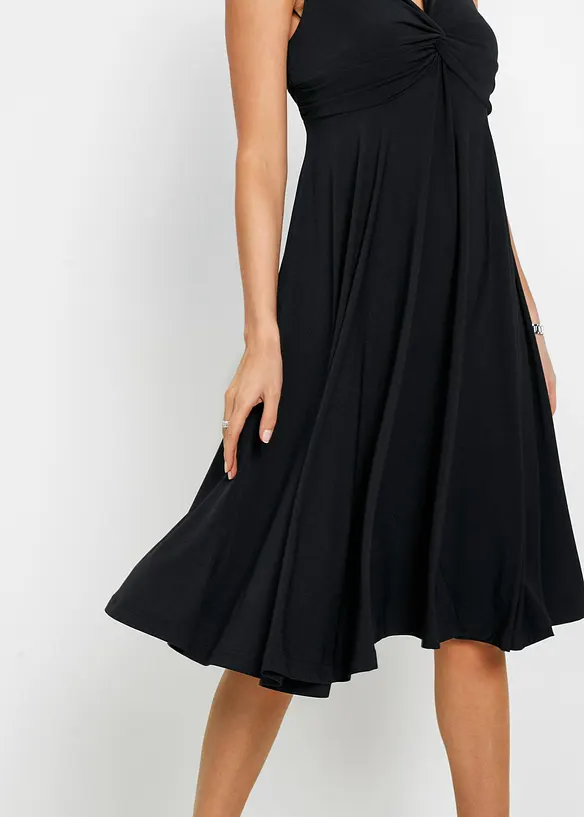 Robe en jersey avec col en V, bonprix