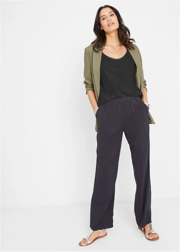 Top en coton &agrave; d&eacute;tails n&oelig;uds, bonprix