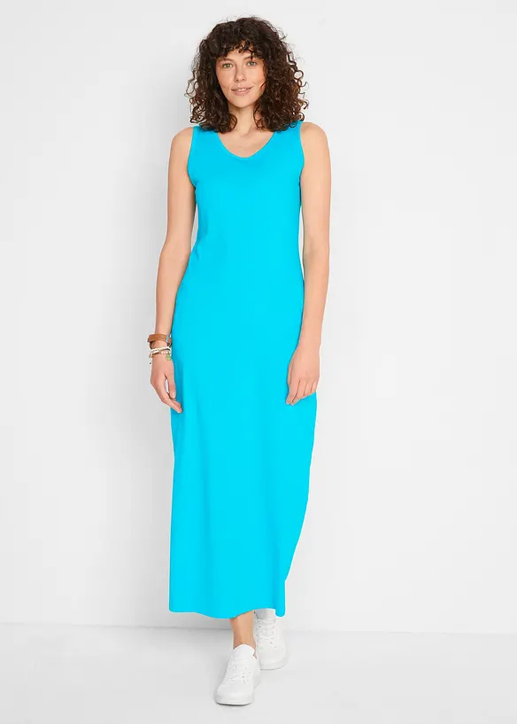 Lot de 2 robes longues 100% coton, bonprix