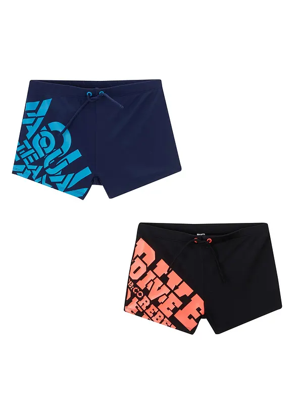Lot de 2 shorts de bain, bonprix