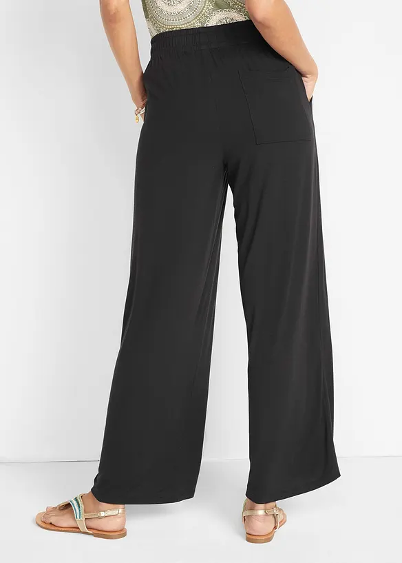 Pantalon fluide en jersey viscose extensible, bonprix