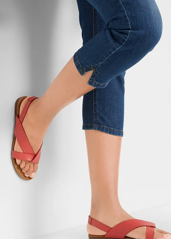 Jean slim taille mi-haute, raccourci, bonprix