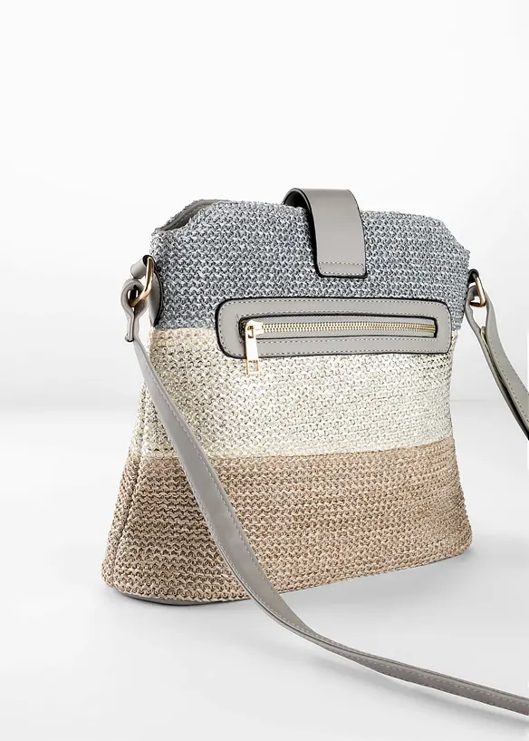 Sac &agrave; bandouli&egrave;re effet paille, bonprix