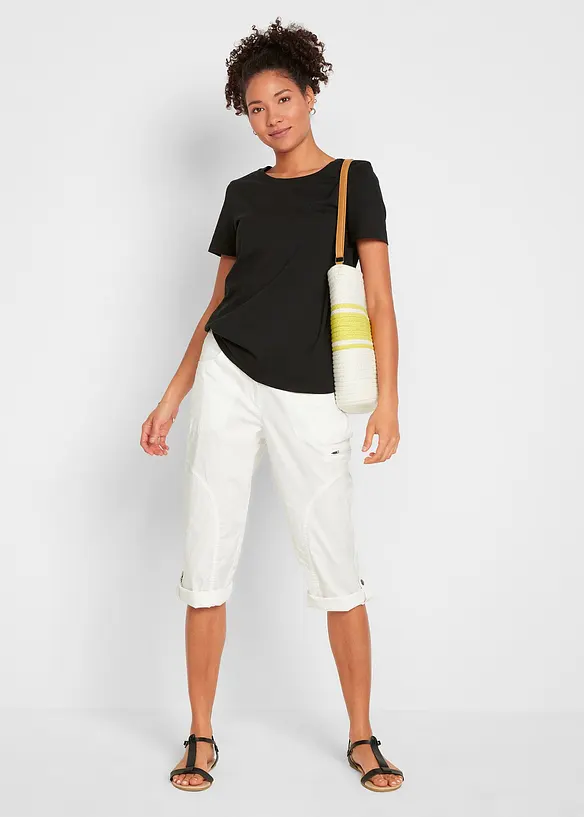 Lot de 2 T-shirts 100% coton, bonprix