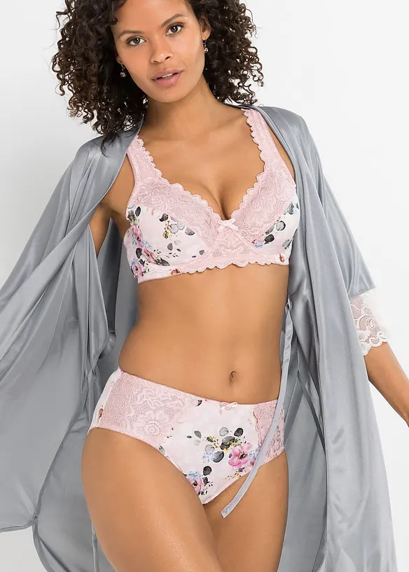 Lot de 2 slips Maxi avec dentelle, bonprix