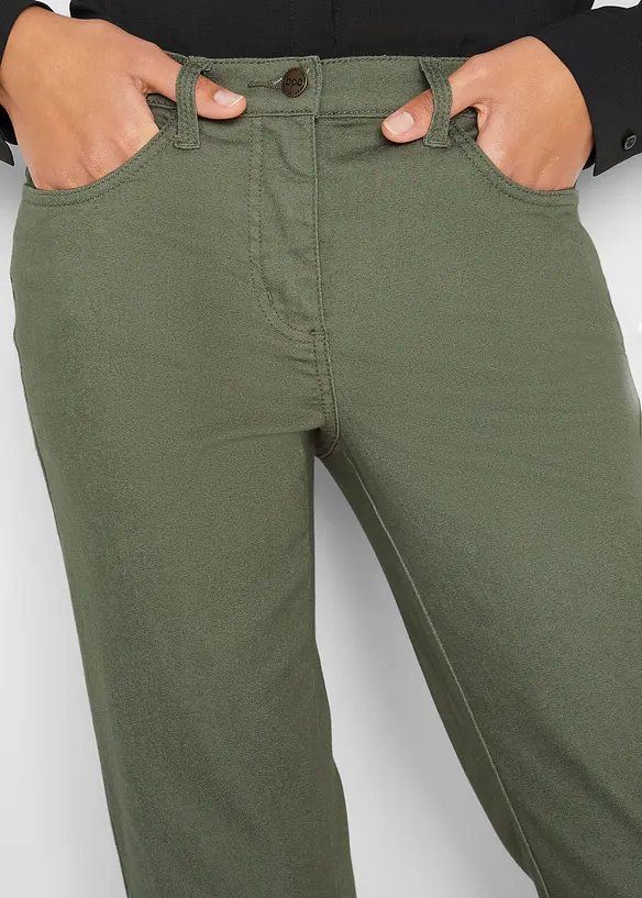 Jean droit, taille mi-haute et confortable, bonprix