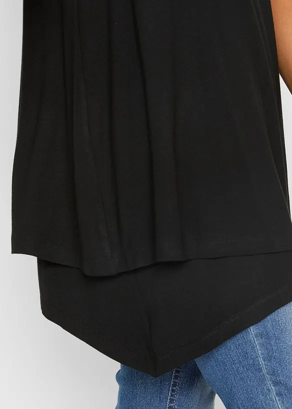 Top long double épaisseur en viscose extensible, bonprix