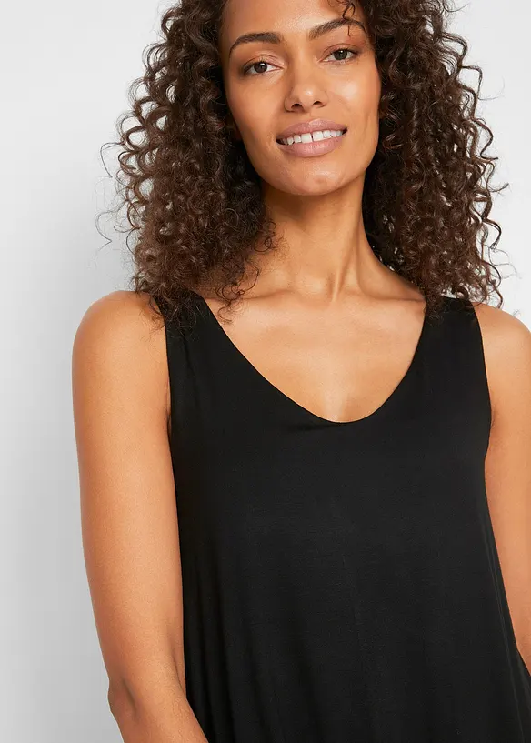 Top long double épaisseur en viscose extensible, bonprix