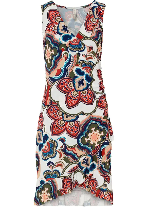 Robe courte à volants, bonprix