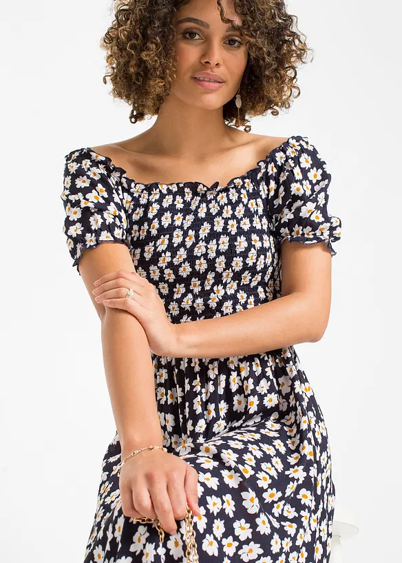 Robe midi 100% viscose, bonprix