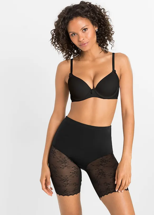 Cycliste sculptant avec empi&egrave;cement dentelle, maintien mod&eacute;r&eacute;, bonprix