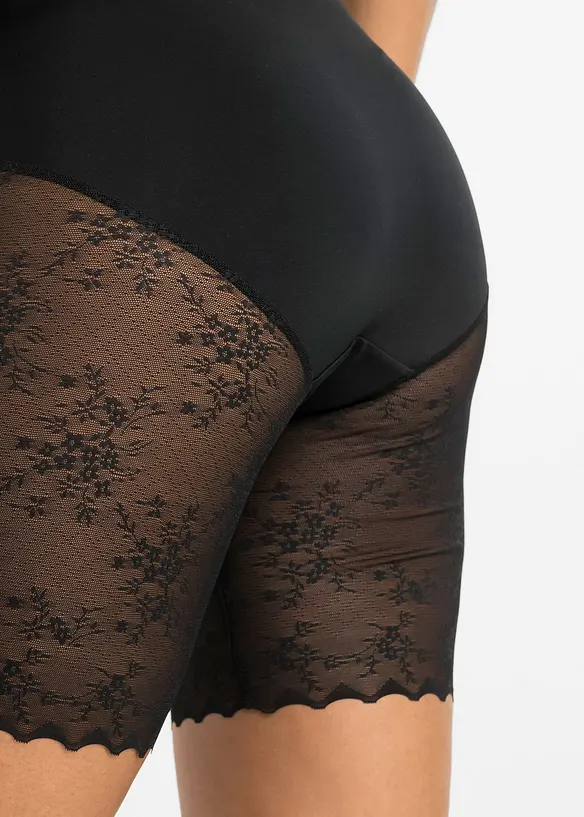 Cycliste sculptant avec empi&egrave;cement dentelle, maintien mod&eacute;r&eacute;, bonprix