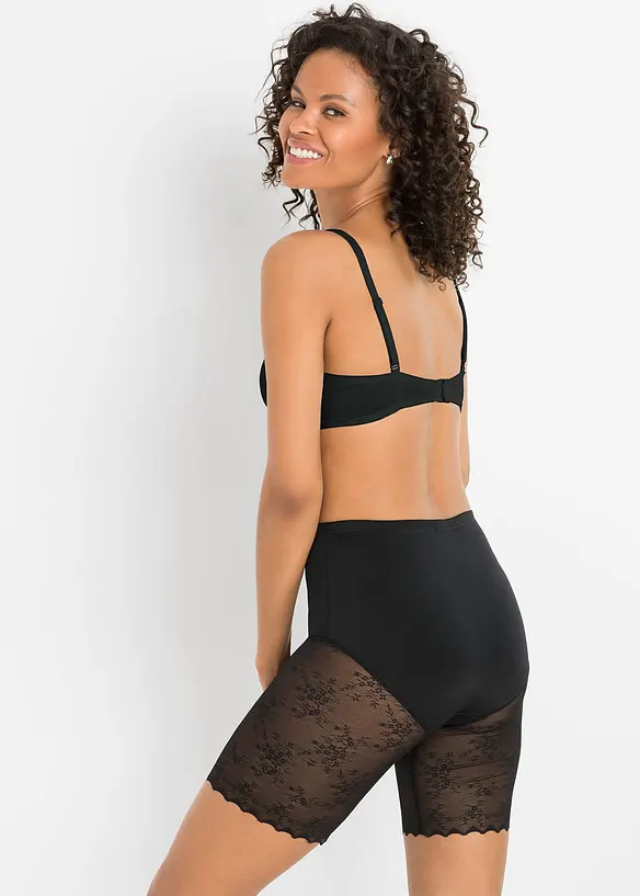 Cycliste sculptant avec empi&egrave;cement dentelle, maintien mod&eacute;r&eacute;, bonprix