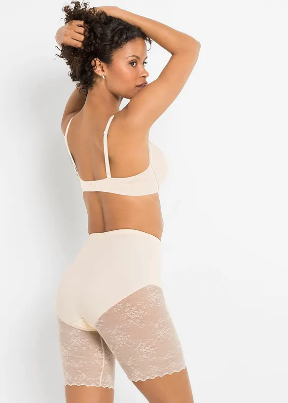 Cycliste sculptant avec empiècement dentelle, maintien modéré, bonprix