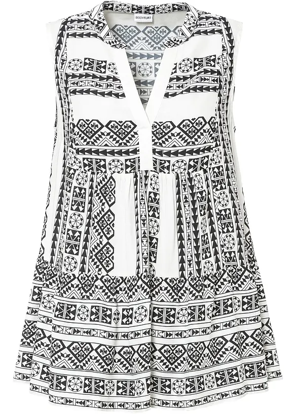 Blouse sans manches en viscose douce, bonprix