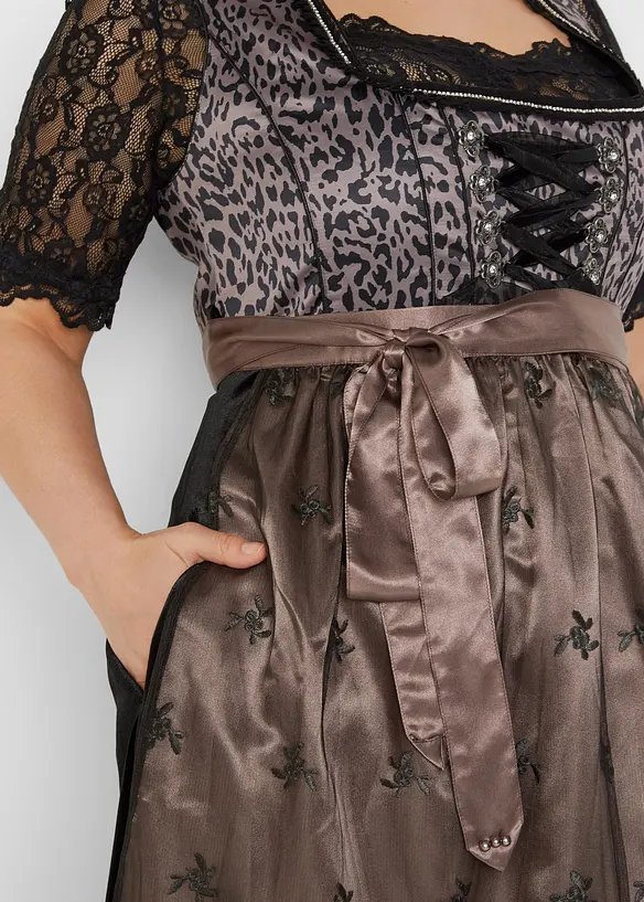 Dirndl motif léopard, bonprix