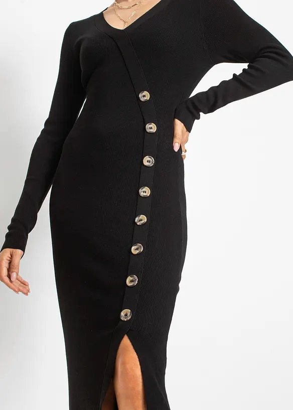 Robe en maille de viscose mélangée, bonprix